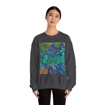 Irises by Vincent Van Gogh Heavy Blend™ Crewneck Sweatshirt