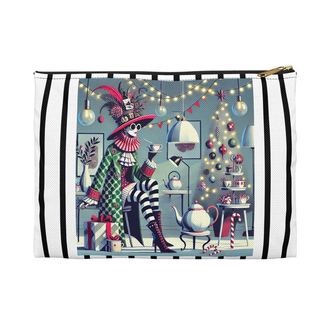 Whimsical Christmas Tea Party Accessory Pouch