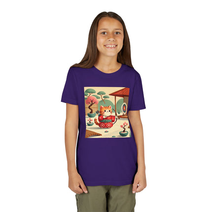 Archer Kitten in the Zen Garden Youth Short Sleeve Tee