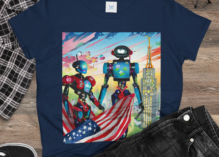 High Fashion Cyberpunk CIA Robots Cotton Tee