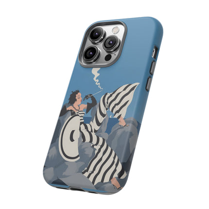 Art Deco Smoker Phone Case – Glamorous Lounging & Timeless Allure