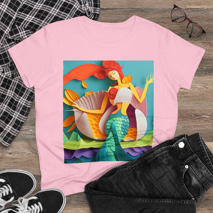 Charming Mermaid Women's Midweight Cotton Tee