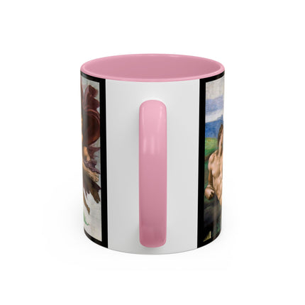 The Creation of Adam by Michelangelo Buonarroti Colorful Mugs (11oz, 15oz)
