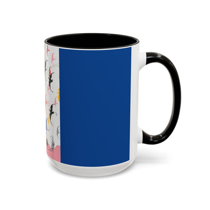 Flight of the Songbirds Colorful Mugs – Theatrical Whimsy & Colorful Harmony