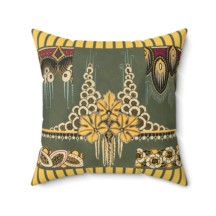 La décoration moderne dans le textile Pl. 2 by Gaston Charlet Spun Polyester Square Pillow