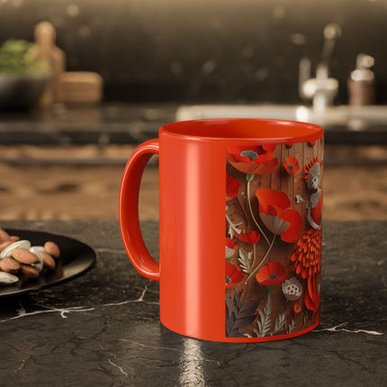 Poppy Fairy Colorful Mugs (11oz, 15oz)