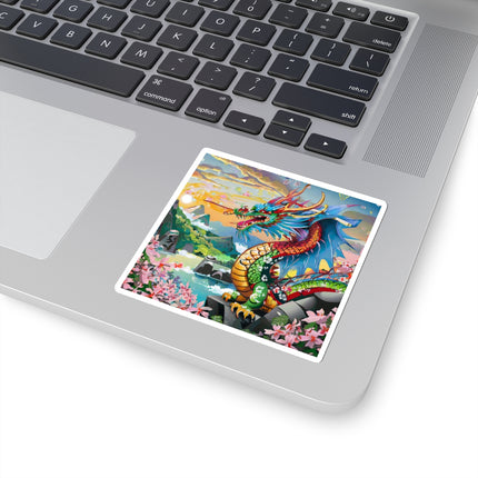 Chinese Dragon Kiss-Cut Stickers (4 Sizes)