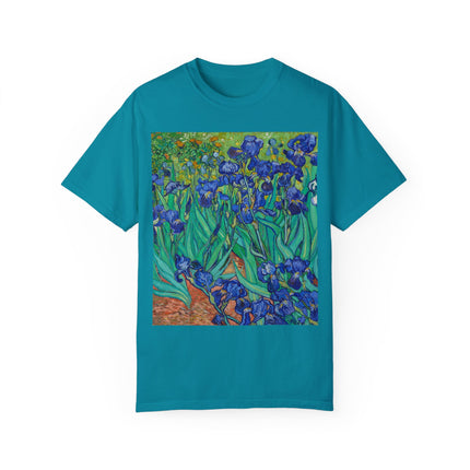 Irises by Van Gogh Unisex Garment-Dyed T-shirt