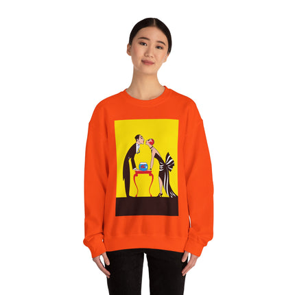 A Moment of Elegance: A Passionate Embrace Amidst Golden Splendor Heavy Blend™ Crewneck Sweatshirt