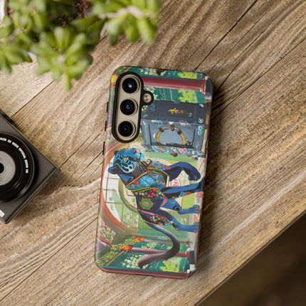Cyber Panther's Hunt Phone Cases