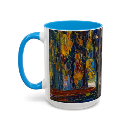 In the Park of St. Cloud by Wassily Kandinsky Colorful Mugs (11oz, 15oz)