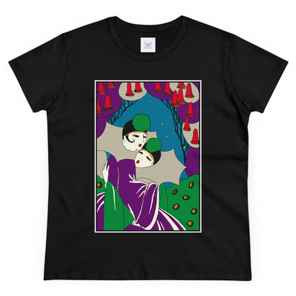 Two Pierrots Women's Midweight Cotton Tee