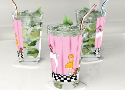 Easter Joy in Deco Hues Pint Glass, 16oz