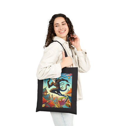 The Springbound Sentinel Cotton Canvas Tote Bag – Agility, Grace & Spring Vitality