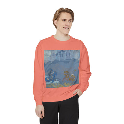 The Duel by Nicholas Roerich Unisex Garment-Dyed Sweatshirt