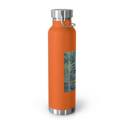 Water Lilies and Japanese Bridge by Claude Monet Copper Vacuum Insulated Bottle, 22oz