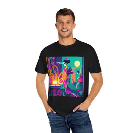 Dance of the Skeleton Ballerinas Unisex Garment-Dyed T-shirt
