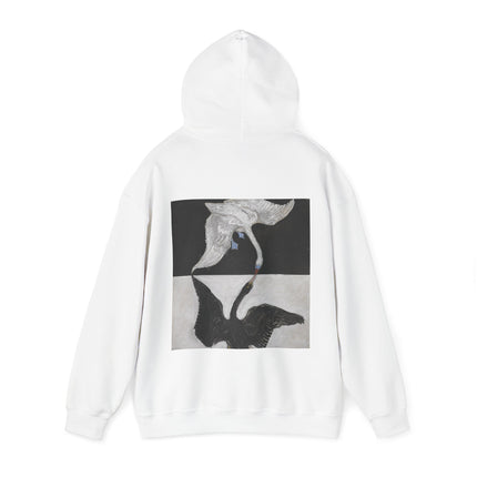 The Swan by Hilma af Klint Heavy Blend™ Hooded Sweatshirt
