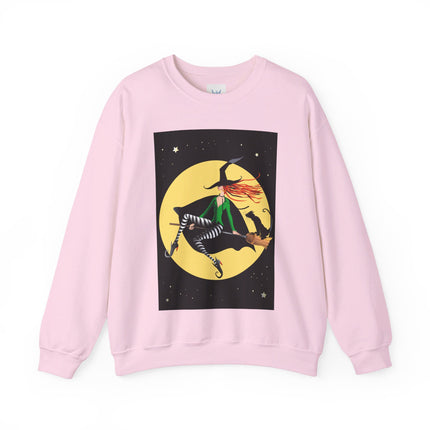 A Witch’s Moonlit Flight Unisex Heavy Blend™ Crewneck Sweatshirt