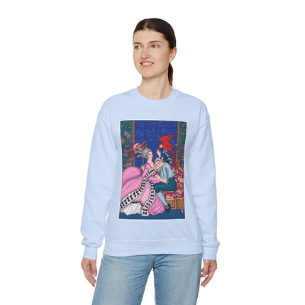 The Jealous Parrot by George Barbier Heavy Blend™ Crewneck Sweatshirt