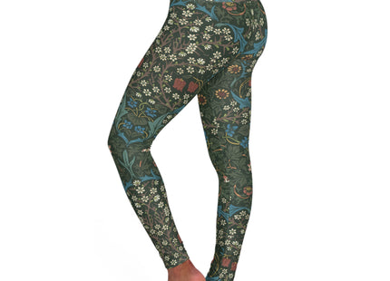 Blackthorn by William Morris High Waisted Yoga Leggings (AOP)
