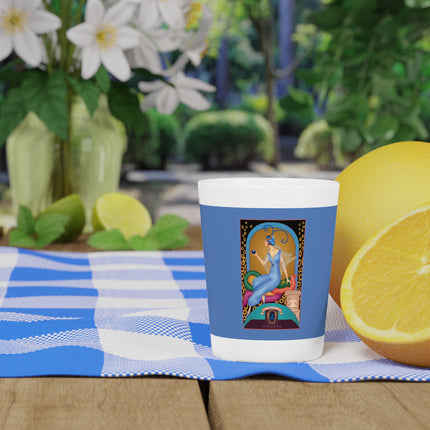 September & Sapphire (from the Gem Series) by Sofia Chiostri Ceramic Shot Glass