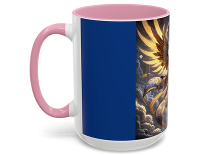 Valkyrie Descending Through Storm Colorful Mugs (11oz, 15oz)