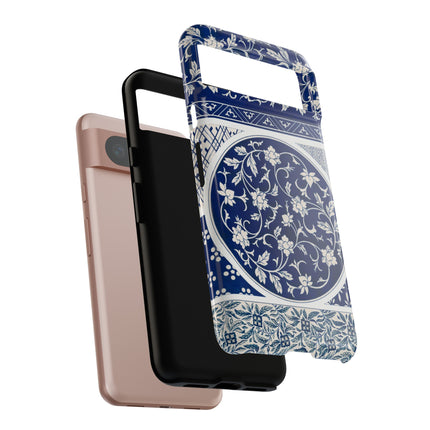Blue Flower Pattern by Owen Jones Phone Cases