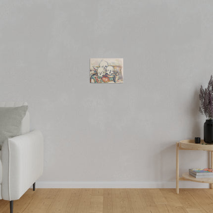 The Three Skulls by Paul Cézanne Matte Canvas, Stretched, 0.75"