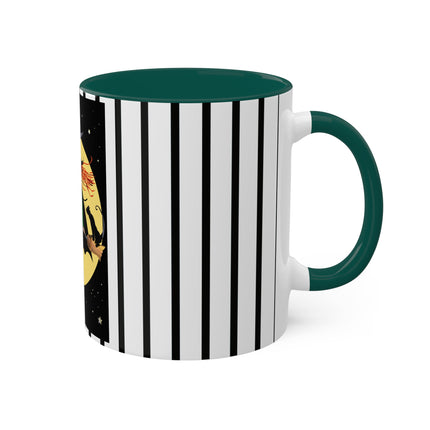 A Witch’s Moonlit Flight Colorful Mugs, 11oz