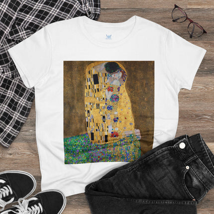 The Kiss by Gustav Klimt Women's Midweight Cotton Tee