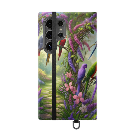🧚🦜 Lavender-Winged Fairy Flip Case – Dreamy Elegance & Spring Whimsy