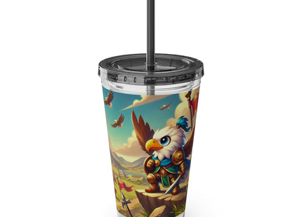 Watchful Guardian Sunsplash Tumbler with Straw, 16oz