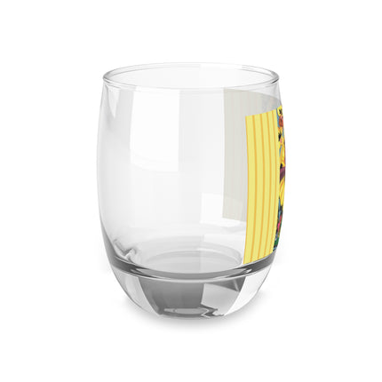 Enchanted Pansy Elegance Whiskey Glass