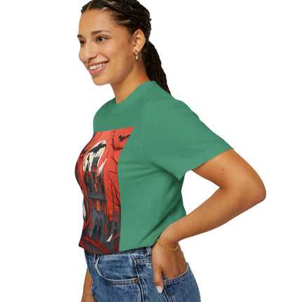 Halloween Night Scene Unisex Garment-Dyed T-shirt