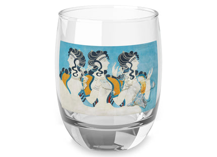 Reproduction of Ladies in Blue by Emile Gilliéron Whiskey Glass