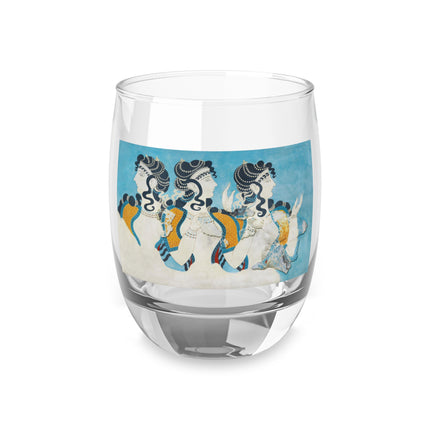 Reproduction of Ladies in Blue by Emile Gilliéron Whiskey Glass