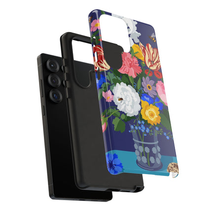 Midnight Floral Bouquet Phone Case – Vibrant Blooms & Enchanted Garden