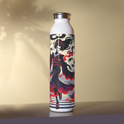 Halloween Sorceress Slim Water Bottle