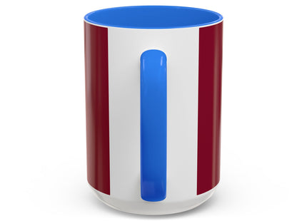 Elegant Holiday Woman with Gifts Colorful Mugs (11oz, 15oz)
