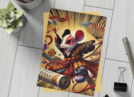 Theatrical Mouse on a Mission Postcards (envelopes included) - Bundles of 10, 30, 50 Pieces