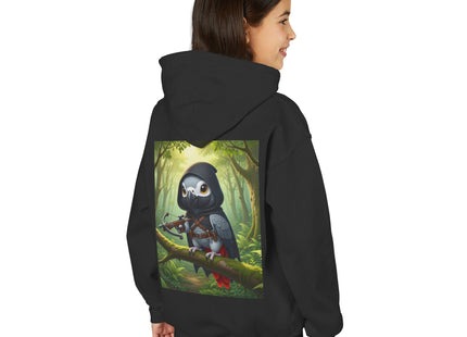 The African Grey Sentinel Youth Heavy Blend Hooded Sweatshirt