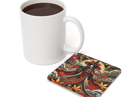Kabuki Witch Cork Back Coaster