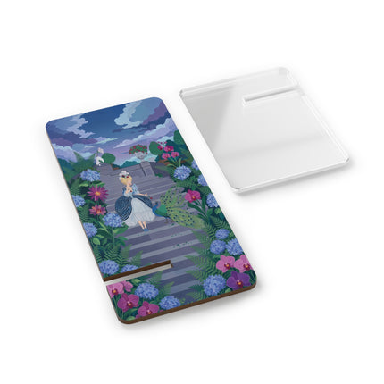 🦚🌸 The Peacock Garden Encounter Mobile Display Stand – Art Deco Floral Fantasy