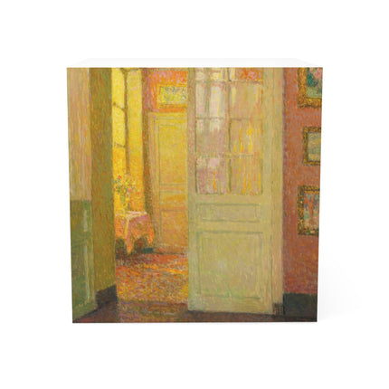Interior, Window Light by Henri Le Sidaner Note Cube