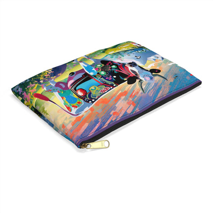 Cyber Glitch Cow Pencil Case