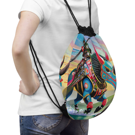 Bio-Mech Beast Drawstring Bag
