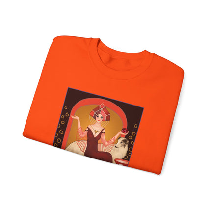 January & Garnet (from the Gem Series) by Sofia Chiostri Heavy Blend™ Crewneck Sweatshirt