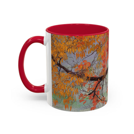 Autumn leaves by Edward Okuń Colorful Mugs (11oz, 15oz)