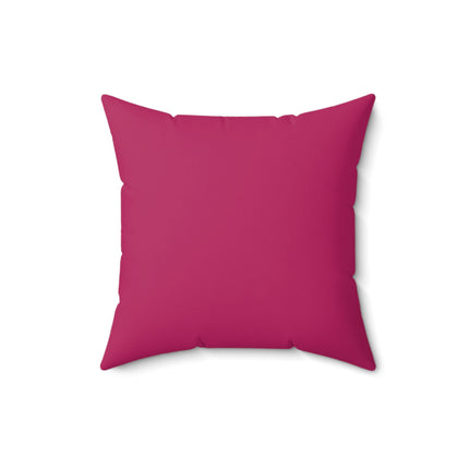 Autumn Serenade in Fuchsia and Pink Spun Polyester Square Pillow